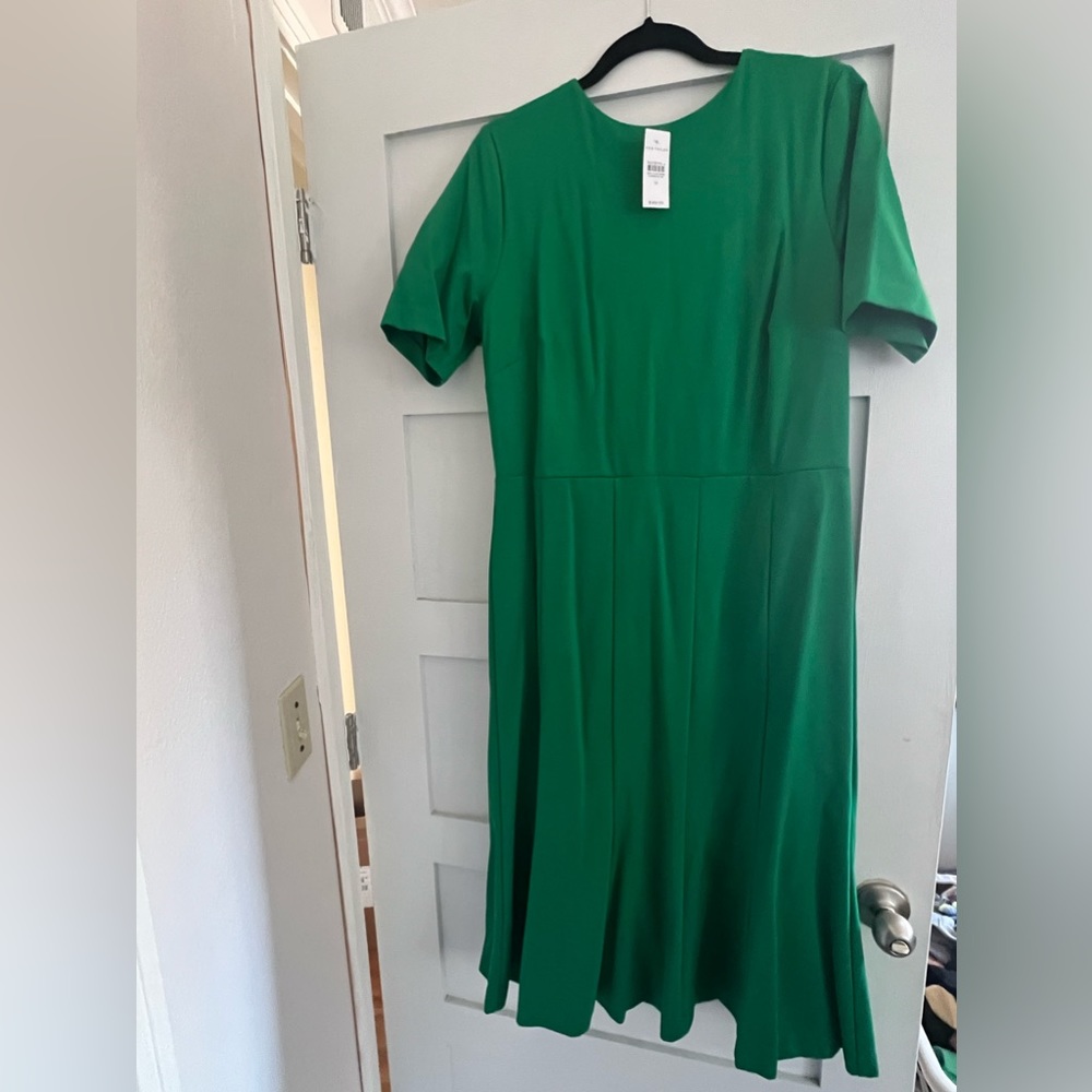 Ann Taylor Green Midi Dress